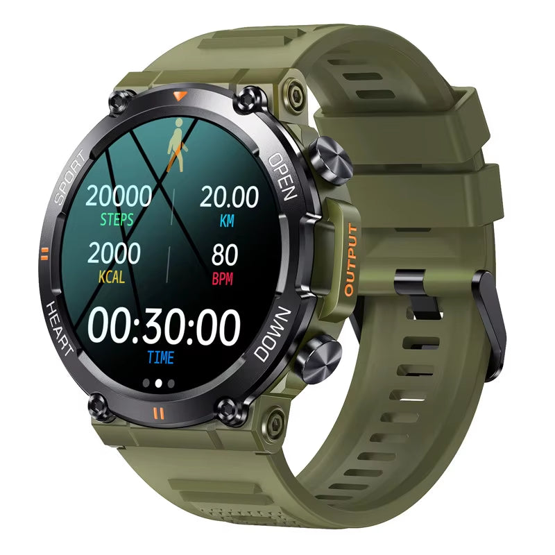 K56Pro Men's Smart Watch - Fitness Tracker with Heart Rate Monitor, Bluetooth, 1.39" HD Display, Long Battery Life for Outdoor Sports