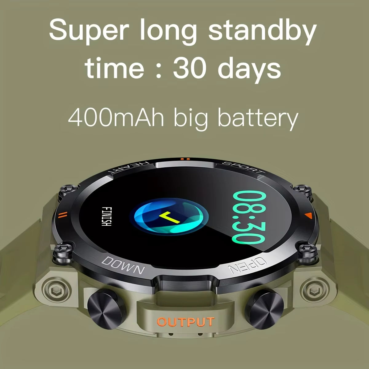 K56Pro Men's Smart Watch - Fitness Tracker with Heart Rate Monitor, Bluetooth, 1.39" HD Display, Long Battery Life for Outdoor Sports
