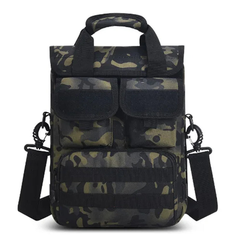 Men's Waterproof Tactical Messenger Bag - Camouflage Sling Backpack for Outdoor Adventures