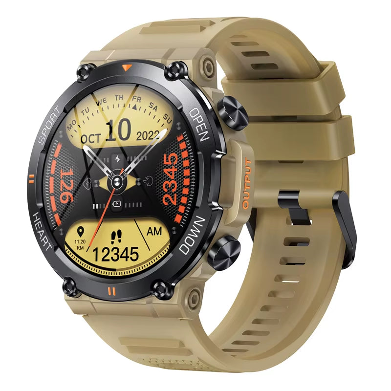 K56Pro Men's Smart Watch - Fitness Tracker with Heart Rate Monitor, Bluetooth, 1.39" HD Display, Long Battery Life for Outdoor Sports