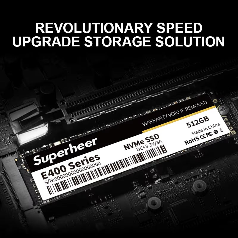 M2 SSD Nvme 256GB 128GB 512GB SUPERHEER M.2 Pcie 3.0 1TB Hard Drive 2280 Internal Solid State Disk for Laptop Desktop