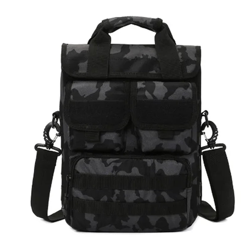 Men's Waterproof Tactical Messenger Bag - Camouflage Sling Backpack for Outdoor Adventures