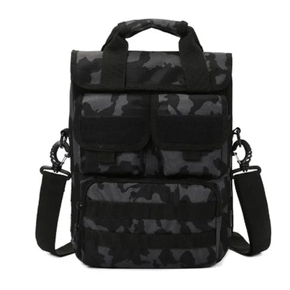 Men's Waterproof Tactical Messenger Bag - Camouflage Sling Backpack for Outdoor Adventures