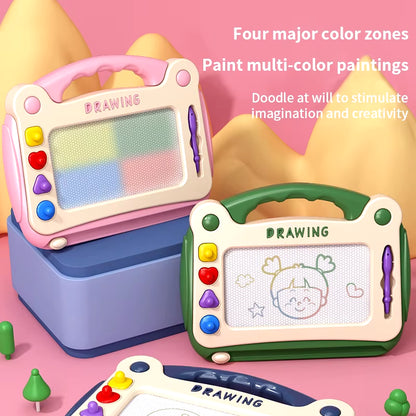 Magnetic Drawing Board for Kids - Colorful Graffiti Art Tool & Educational Toy Gift