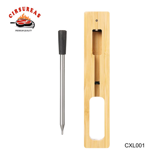 Bluetooth-Enabled Wireless Digital Meat Thermometer with Stainless Steel Probe for Kitchen & BBQ Food