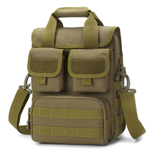 Men's Waterproof Tactical Messenger Bag - Camouflage Sling Backpack for Outdoor Adventures