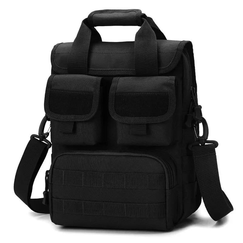Men's Waterproof Tactical Messenger Bag - Camouflage Sling Backpack for Outdoor Adventures
