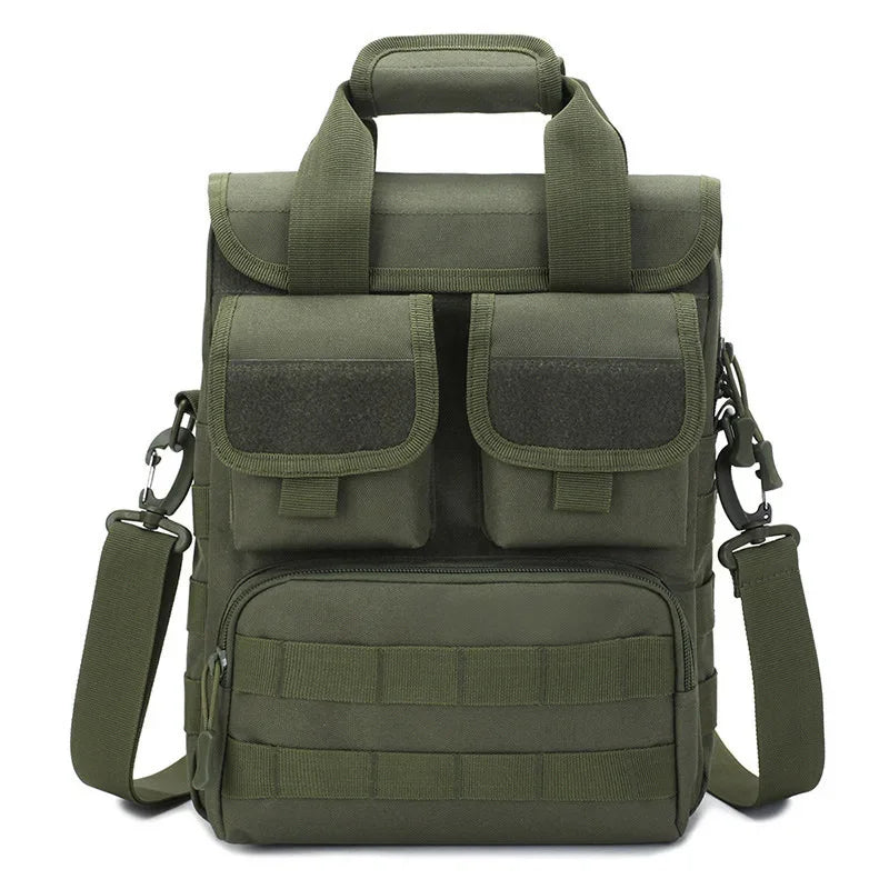 Men's Waterproof Tactical Messenger Bag - Camouflage Sling Backpack for Outdoor Adventures