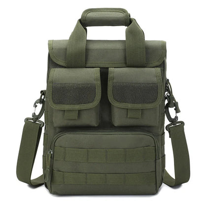 Men's Waterproof Tactical Messenger Bag - Camouflage Sling Backpack for Outdoor Adventures